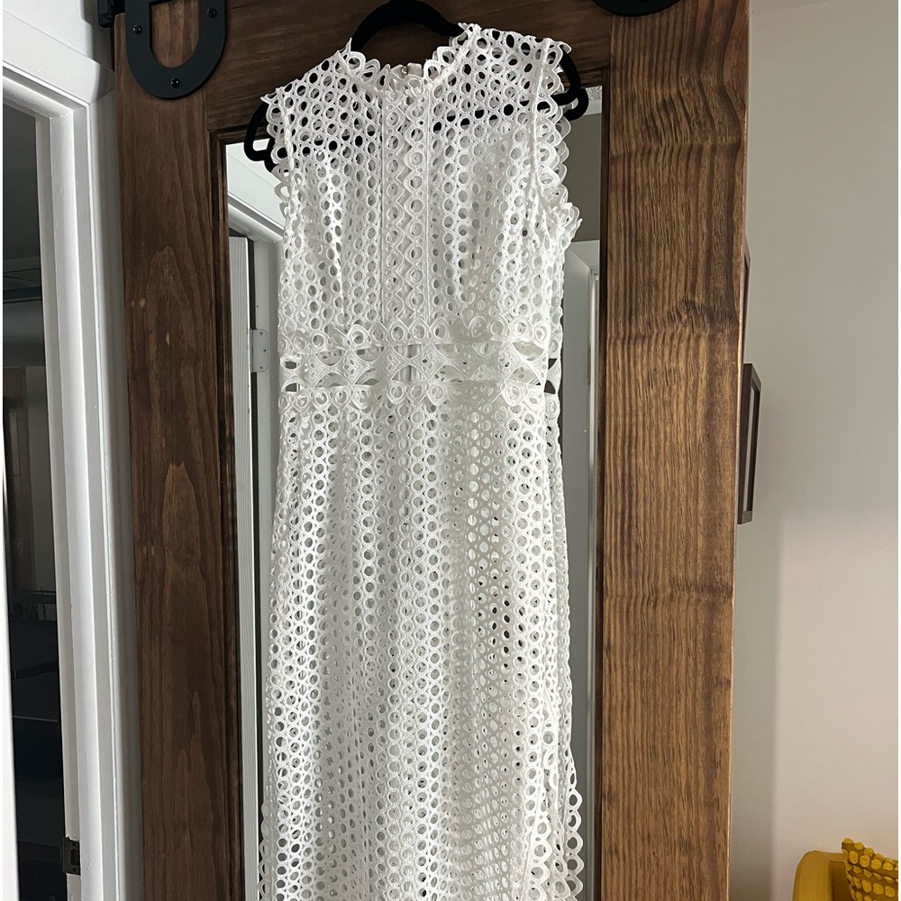 Zimmermann White Eyelet Maxi Dress